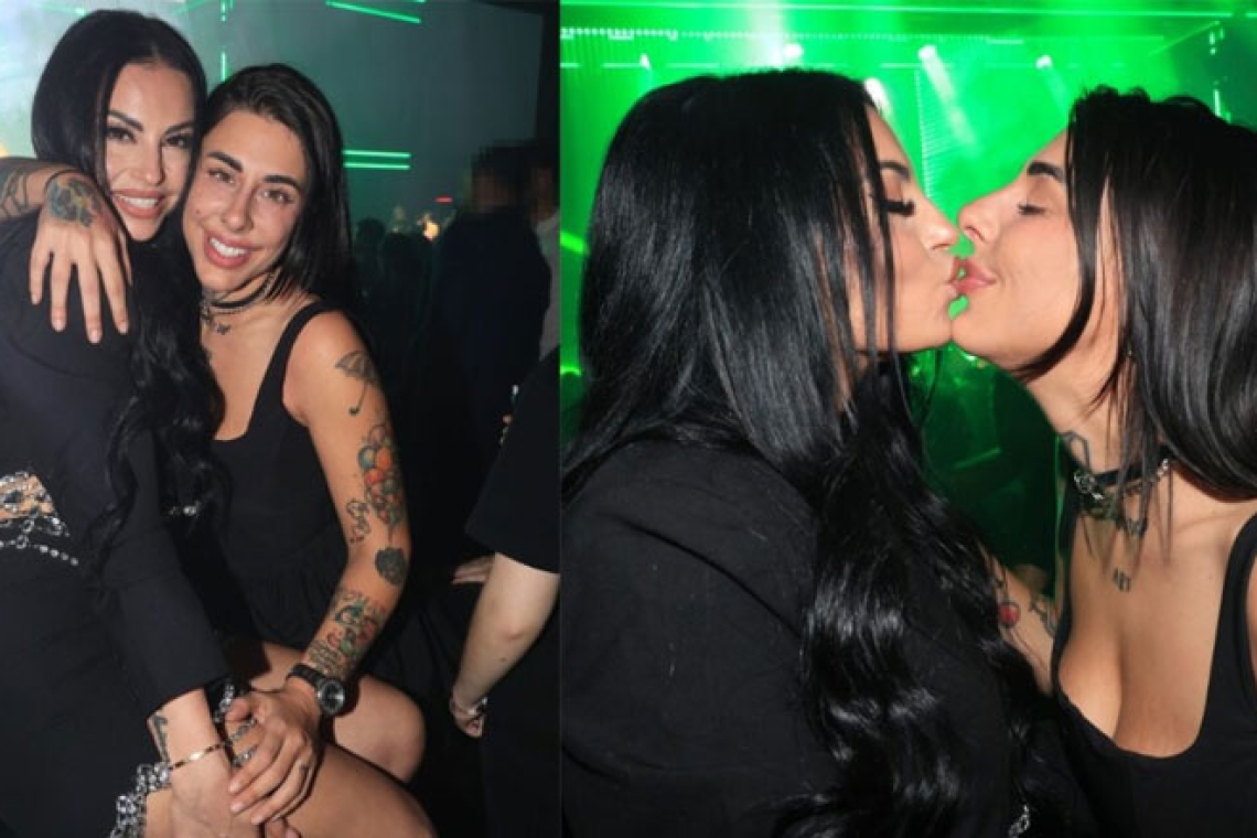 Φλογερό φιλί Δήμητρας Αλεξανδράκη και Super Κικής σε έξοδο